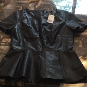 NWT Forever 21 Faux Leather Shirt